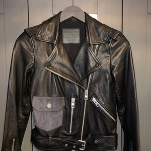 Women’s AllSaints Limited Edition Leather Jacket (RAYNA BIKER) Size 2.